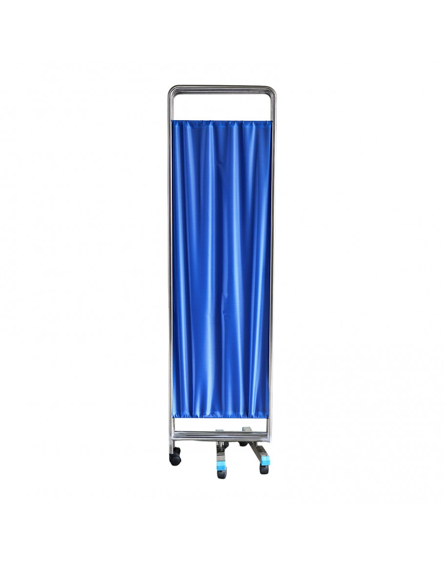 Foldable mobile medical barrier stand