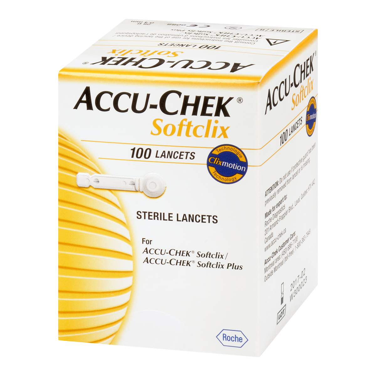 إبر وخز Accu\-Chek Softclix \(100 إبرة\)
